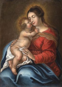 782.  ESCUELA FLAMENCA, H. 1700Virgen con Niño