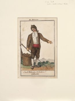 775.  CÍRCULO DE ANTONIO RODRIGUEZ (Escuela española, siglo XIX)Labrador de Asturias