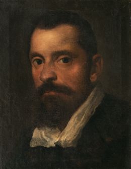 842.  CÍRCULO DE ANNIBALE CARRACCI (Escuela boloñesa, principios siglo XVII)Retrato de hombre joven