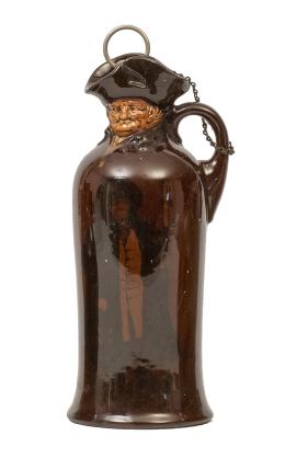 705.  Botella "Kingsware" de cerámica esmaltada.Royal Doulton, Inglaterra, (1931-1932).