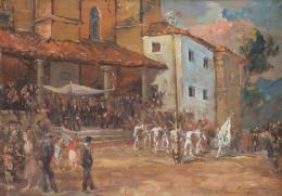643.  PABLO URANGA (Vitoria, 1861-San Sebastián, 1934)Fiesta de San Pedro
