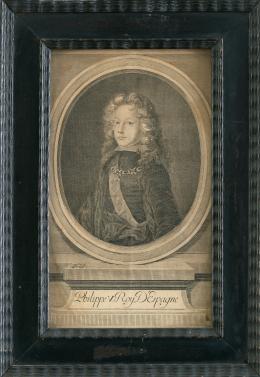 528.  NICOLAS DE POILLY ( Francia, 1627 -1696)Retrato de Felipe V rey de España