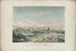 634.  FRANÇOIS LIGER Y ALEXANDRE LABORDEVista de Madrid tomada del lado de Toledo y Vista de Madrid tomada del lado de Segovia