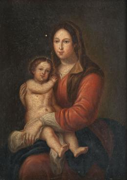 841.  ESCUELA FLAMENCA, H. 1700Virgen con Niño