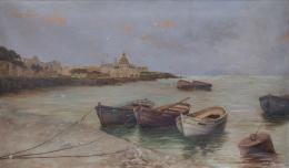 908.  ESTANISLAO SUÁREZ INCLÁN (Madrid, documentado entre 1892 y 1901)Puerto de Gijón