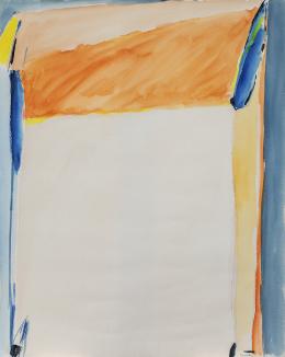 1044.  ESCUELA s.XXComposición naranja y azul