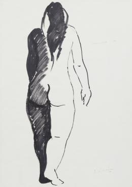 923.  MARÍVÍ NEBREDA (Madrid, 1950)Desnudo femenino de espaldas