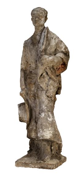 929.  SEBASTIÁN MIRANDA (Oviedo, 1885 - Madrid, 1975)Figura masculina con manto