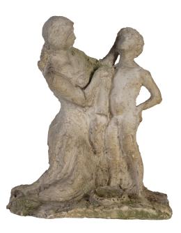 932.  SEBASTIÁN MIRANDA (Oviedo, 1885 - Madrid, 1975)Mujer con niño