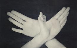 1032.  NATIVIDAD BERMEJO (Logroño, 1961)Sin título (Manos cruzadas)