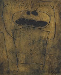 1006.  JOSÉ HERNÁNDEZ (Tánger, 1944 - Málaga, 2013)Hombre-insecto III, 1963