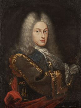 781.  ESCUELA ESPAÑOLA, SIGLO XVIIIRetrato de Felipe V de medio cuerpo en un óvalo fingido