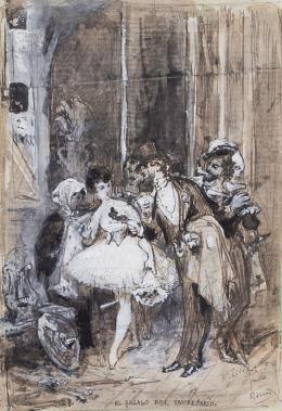 900.  ALEJANDRO FERRANT FISCHERMANS (Madrid 1843- 1917)El regalo del empresario