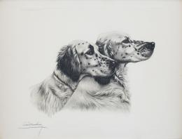 902.1.  LEÓN DANCHIN (1887-1938)Pareja de setters ingleses