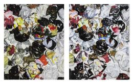 1037.  JOSÉ RAMÓN AMONDARAIN (San Sebastián, 1964)Sin título (Díptico), 2002