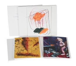 944.  COLECCIÓN OVEJAS AL LOBOLote de cinco libros con cinco obras gráficas cada uno de los siguientes autores: Luis Gordillo, José Manuel Ciria, Ouka Lele, César Fernández Arias y Ramiro Fernández Saus