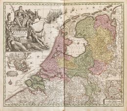 736.  MATTHÄUS SEUTTER (1678-1756)Bélgica: "Belgium Foederatum Auctius Et Emendatius"