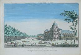 809.  ESCUELA FRANCESA, SIGLO XVIIIVista óptica: Palacio Real de Aranjuez