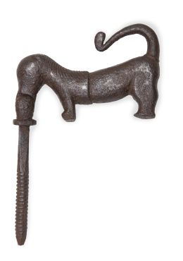 973.  Llamador de hierro en forma de perro.S. XVII.