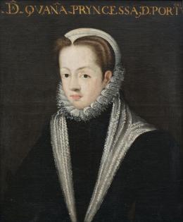 856.  ESCUELA ESPAÑOLA, SIGLO XVIIRetrato de Juana de Austria, Princesa de Portugal