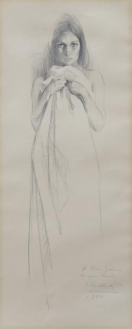 979.  FÉLIX REVELLO DE TORO (Málaga, 1926)Joven mujer, 1980