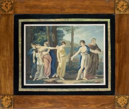 764.  PIERRE- JERÔME LORDON (Francia, 1780- 1838)Las aventuras de Telémaco: "Le songe de Telemaque", "Les Nymphes de Calyso mettent le feu au vaisseau de Mentor", "¨L´amour enflámme Calypso et Eucharis", "Mentor sépare Telemaque D´Eucharis", "Telemaque arrive dans l´ile de Calipso", "Calipso jalouse d´Eucharis".