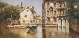 819.  ANTONIO REYNA (Coín, Málaga, 1859 - 1937)Vista de Venecia