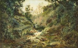 903.  JOSÉ LUPIAÑEZ Y CARRASCO (Málaga, 1864-Madrid, 1938)Paisaje