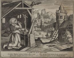 792.  JEAN LE CLERC (Nancy, c. 1587-20 -1633) "Cometa et Nicosa"