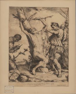 774.  JOSÉ DE RIBERA  (1588/91-1652) Martirio de San Bartolomé