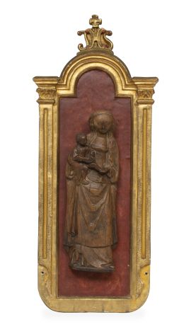 1081.  Virgen con el Niño.
Madera tallada.
Malinas, S. XVI.