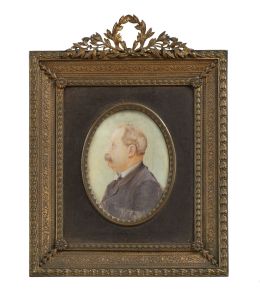 803.  ESCUELA CENTROEUROPEA, H. 1900Retrato de caballero