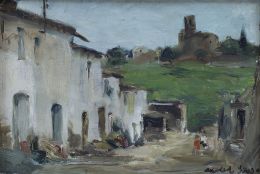 953.  JOSÉ MARÍA MALLOL SUAZO (Barcelona, 1910 - 1986)Casas de pueblo