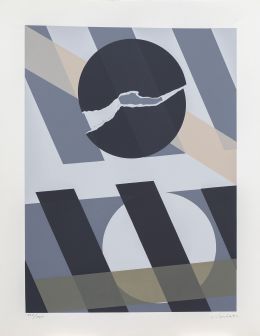 1032.  Colección de ocho litografías y serigrafías de los siguientes autores: Gerardo Aparicio, García Lledó, Juan Antonio Aguirre, Mitsuo Miura, Julio Juste, Pablo Sycet, Eduardo Sanz y Salvador Victoria