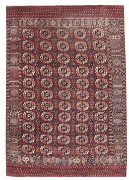 638.  Alfombra teke main con tintes naturales.
Sur de Turkmenist