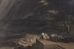 823.  SEGÚN JOHN MARTIN (Haydon Bridge 1789 - Douglas 1854)El Arrepentimiento de Ninive