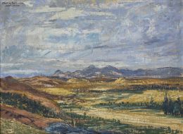 956.  MANUEL MUÑOZ BARBERÁN (Lorca, Murcia, 1921 - 2007)Paisaje