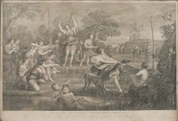 775.  FILIPPO MORGHEN (1730/ posterior a 1810) Y DOMENICHINO (1581/ 1641)Diana