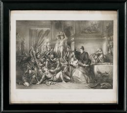 778.  ACHILLE DEVÉRIA (peint) DESMAISONS (lith)"Marie Stuart à Holy-Rood"