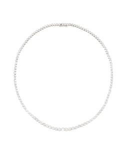 343.  Collar rivière de chatones de brillantes de tamaño crecient