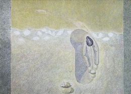 988.  CRISTINO DE VERA (Santa Cruz de Tenerife, 1931)Mujer y arco iris, 1980