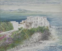953.  RAFAEL GARGUT (León, 1935 - Madrid, 2016) Vista costera