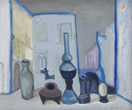 987.  JUAN ALCALDE (Madrid, 1918 - 2020)Cacharros en Venecia