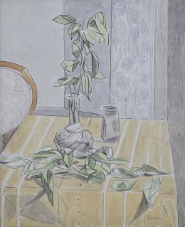 991.  JOAQUÍN PEINADO (Ronda, 1898 - París, 1975)
Rama de laurel