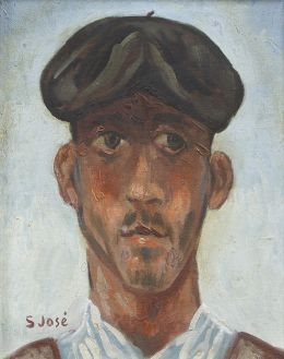 974.  FRANCISCO SAN JOSÉ (Madrid, 1919-1981)Campesino, 1946