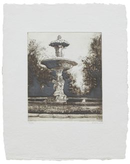 885.  AMALIA AVIA (Santa Cruz de la Zarza, Toledo, 1930 - Madrid, 2011)Casa Yustas y Fuente de la alcachofa