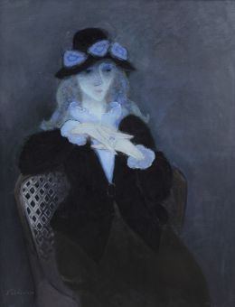 976.  ANTONIO RODRÍGUEZ VALDIVIESO (Granada, 1918 - Madrid, 2000)Figura femenina, 1989