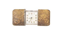 433.  Reloj de viaje MOVADO años 30 en plata