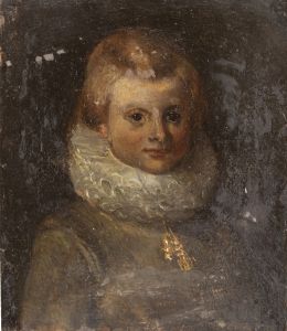 795.  ESCUELA FLAMENCA, SIGLO XVIIRetrato de dama con gola