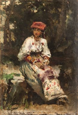 845.  JOSÉ DENIS BELGRADO  (Málaga, 1844-1917) Napolitana